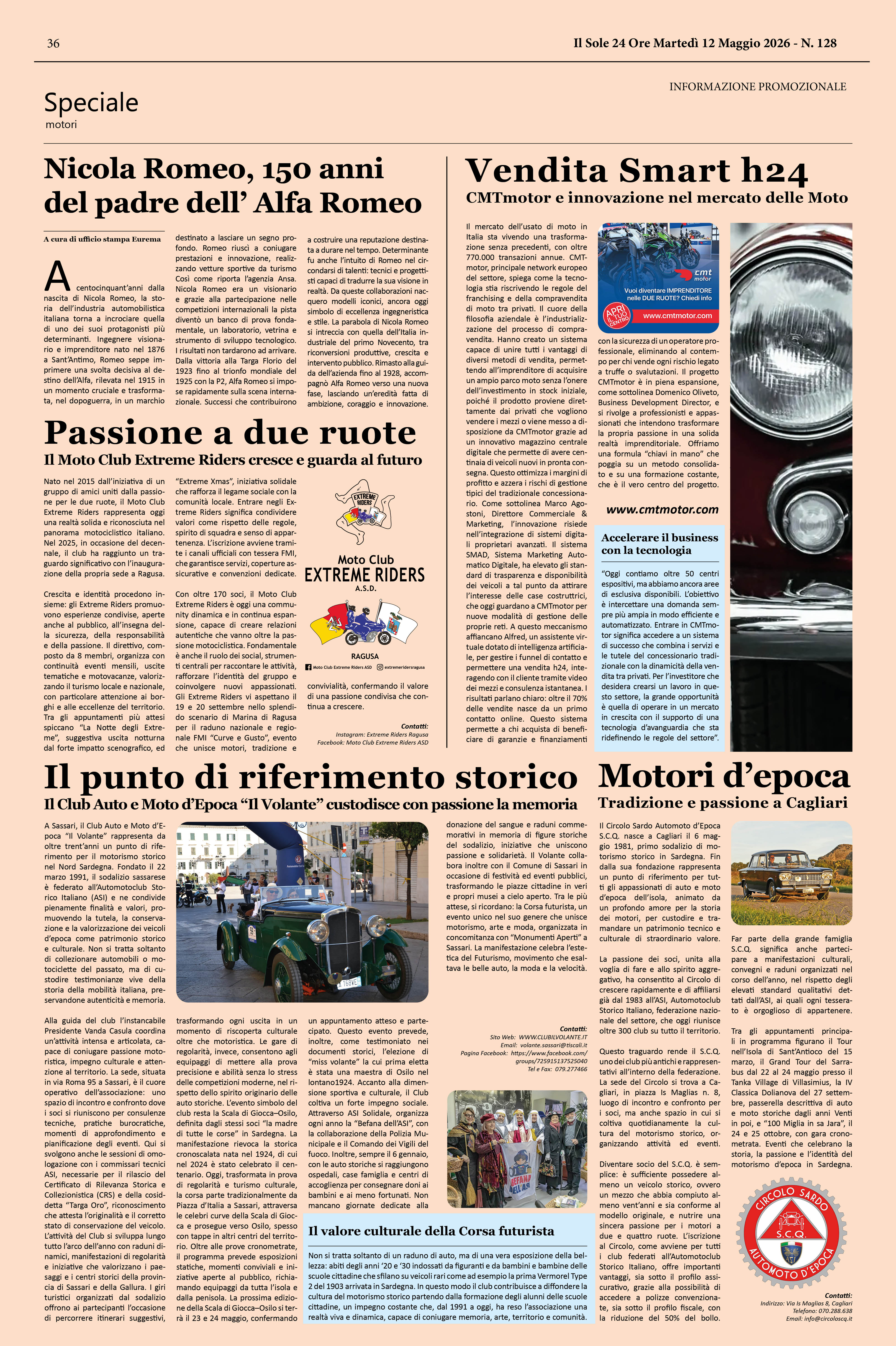 Vendita Smart h24. CMTmotor e innovazione nel mercato delle moto - CMTmotor